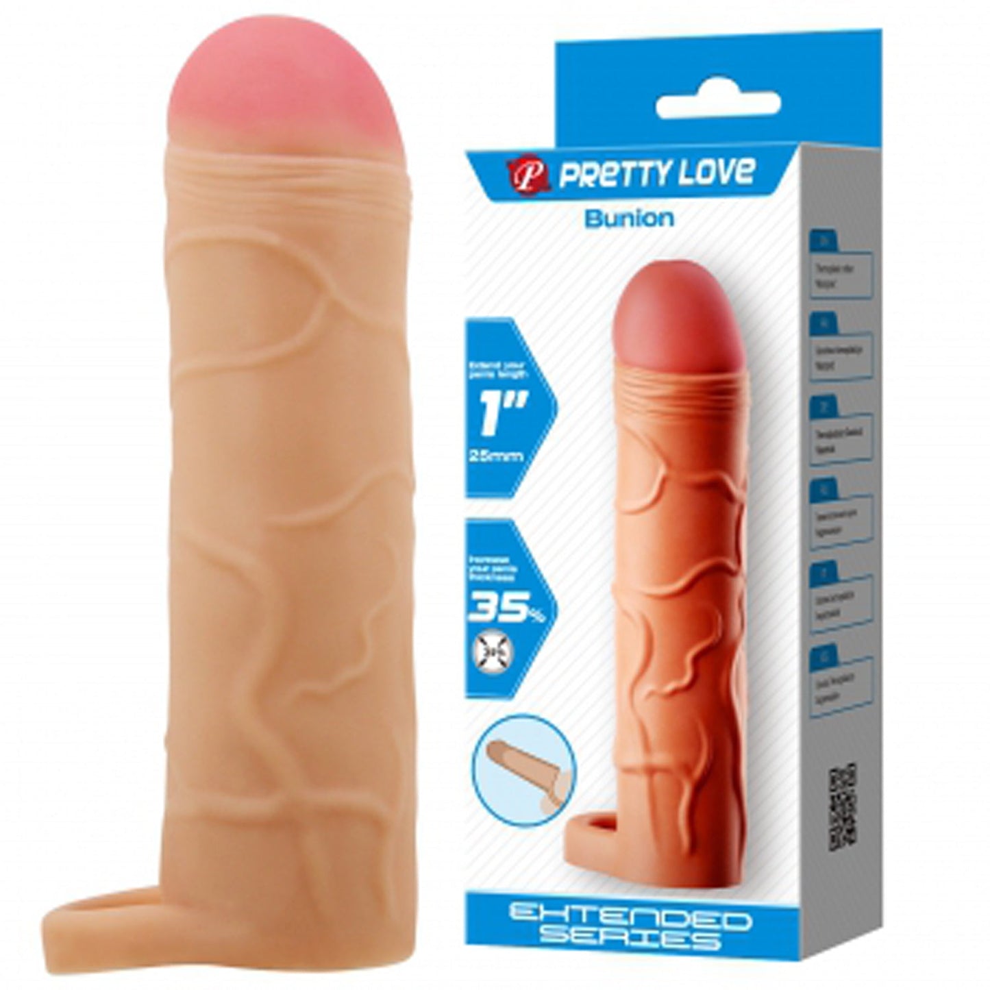 Bunion 6.5 Inch Stretchy Shaft Cock Sleeve Penis Sheath