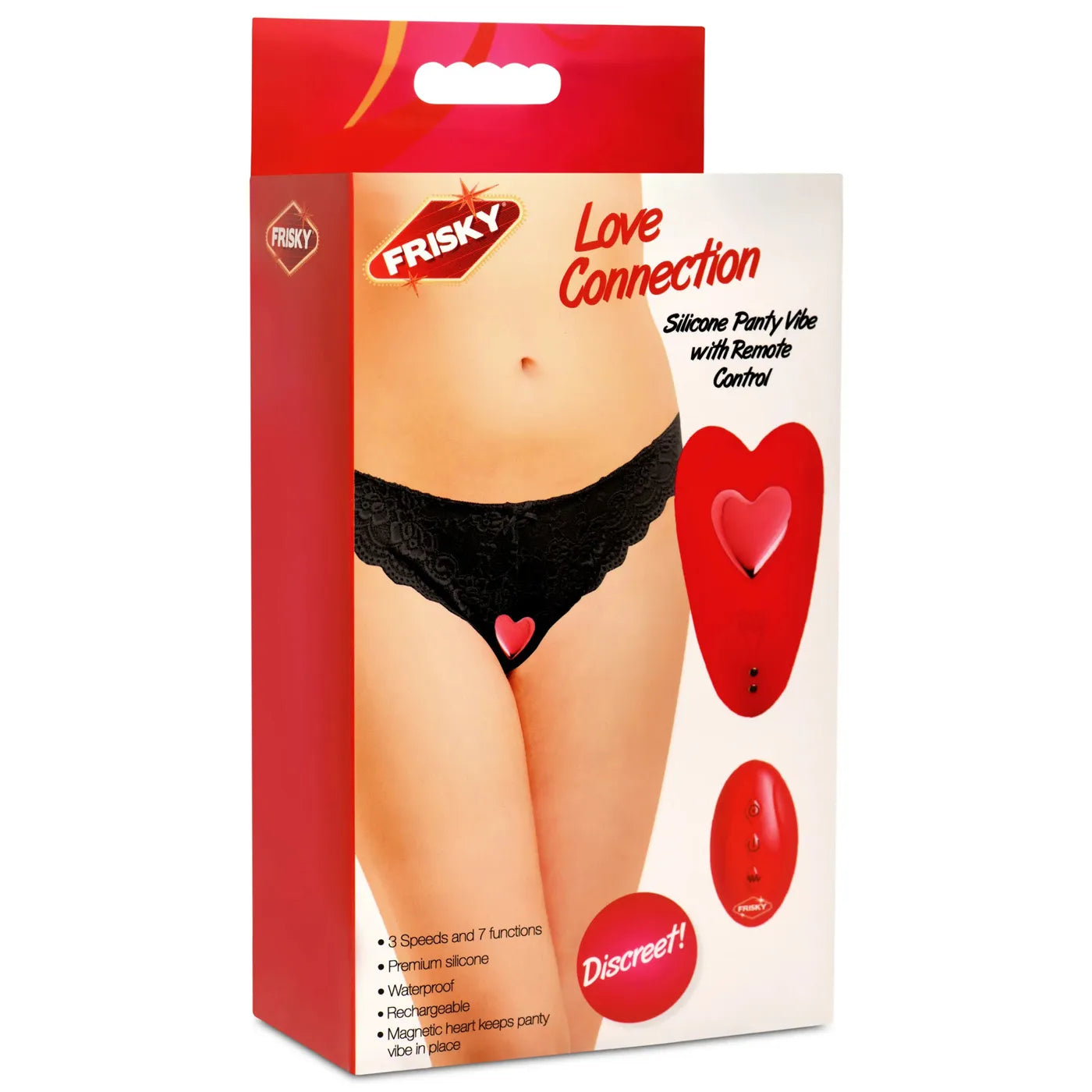 Love Connection Silicone Panty Vibe (Red) – Remote-Controlled Panty Vibrator