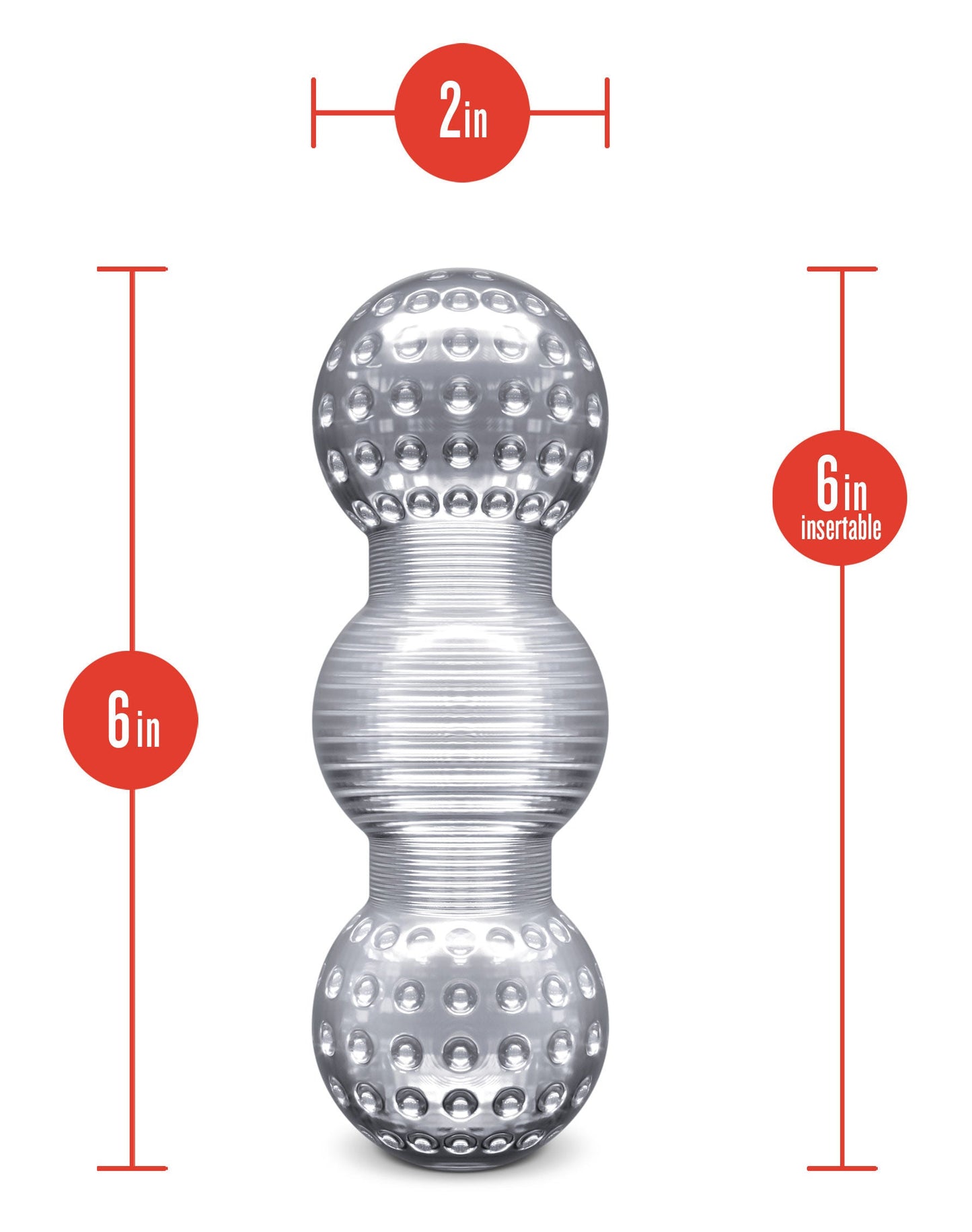 Rize Feelz (Clear) – Textured Sleeve Masturbator