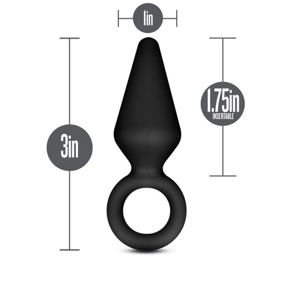 Anal Adventures Platinum Silicone Anal Loop Plug Small – Silicone Butt Plug