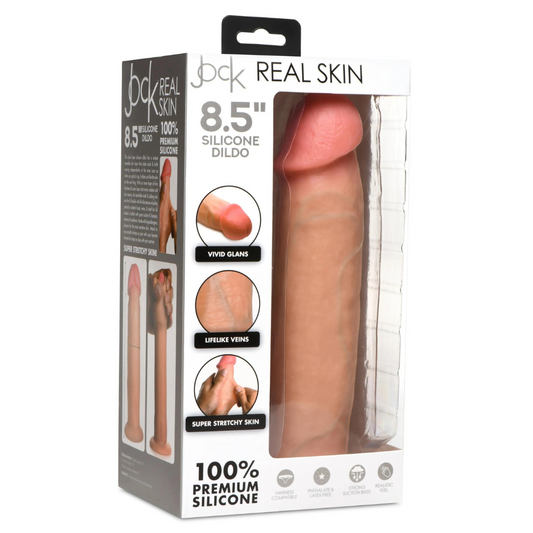 Jock 8.5 Inch Realistic Skin Silicone Dildo