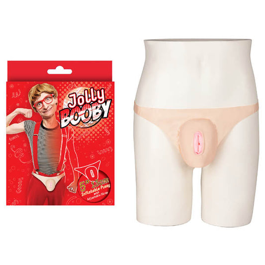 Jolly Booby Inflatable Pussy – Compact Inflatable Sex Toy Made from Body-Safe Vinyl