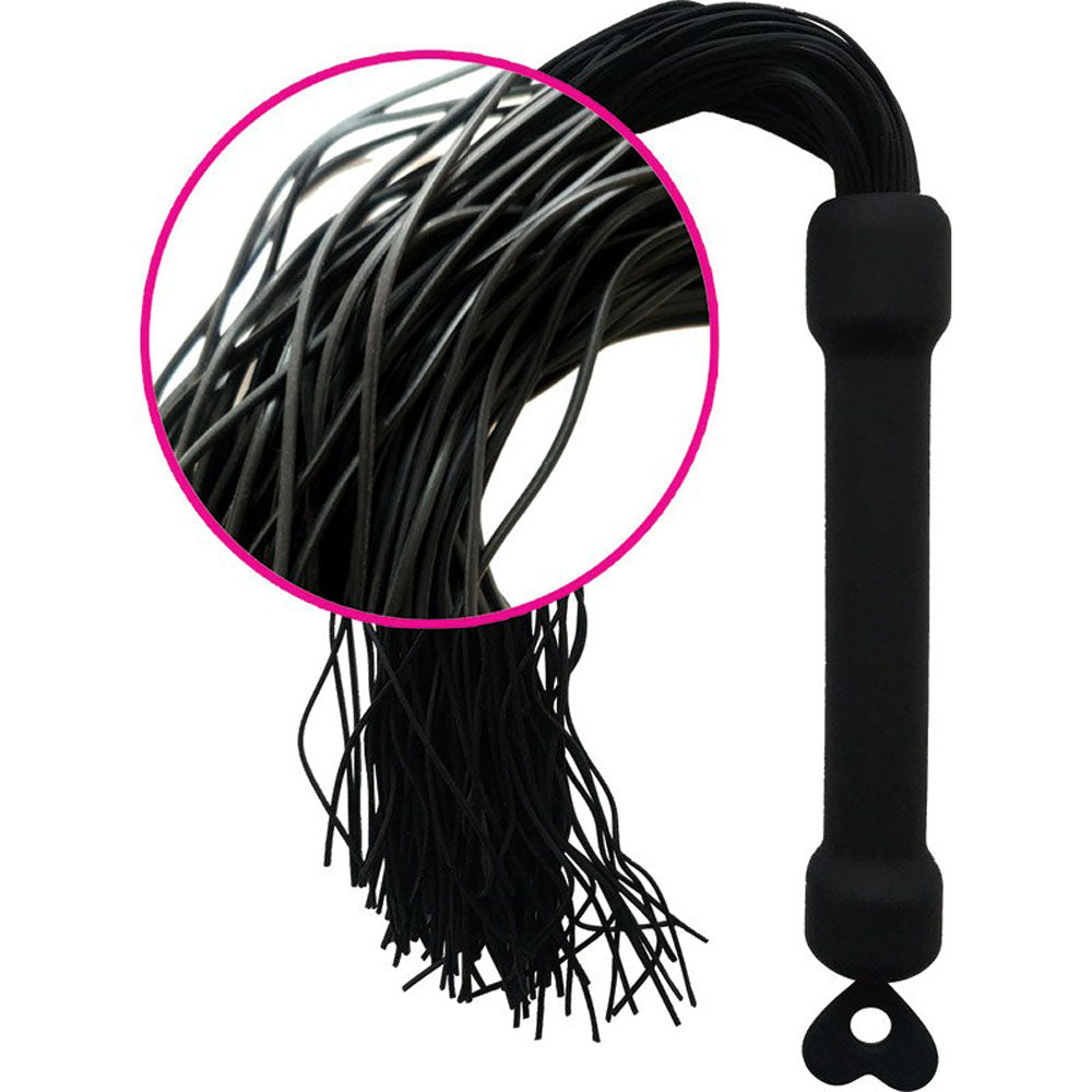Whip It Play Whip – Silicone Tassel Whip with Comfortable Grip Erotic Accessory