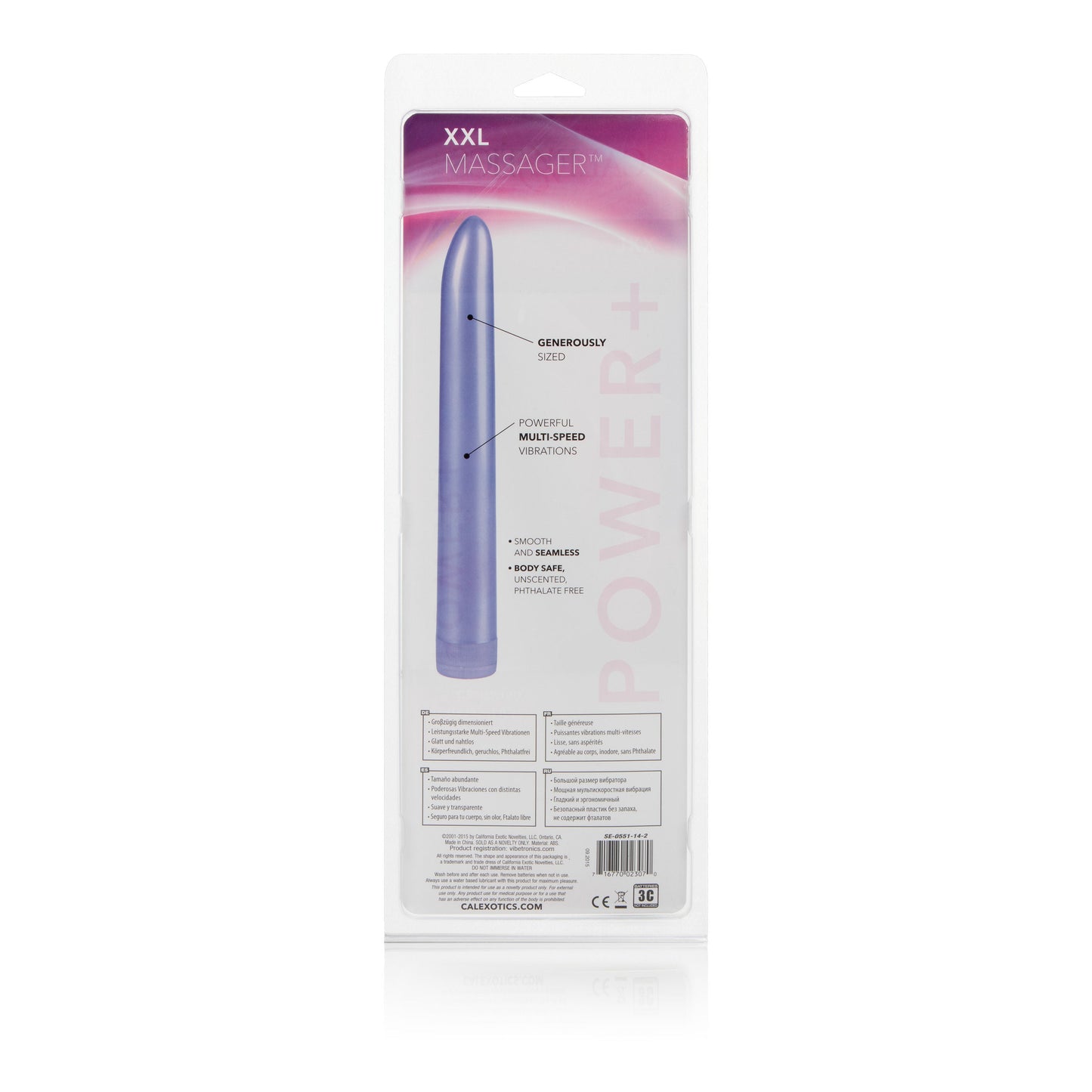 Jumbo 11 Inch Lavender Massager Multi-Speed Personal Vibrator