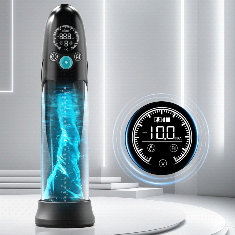 BathFun - Professional Penis Pump Powerful Vacuum Fully Waterproof Intelligent Training Function Penis Pumps