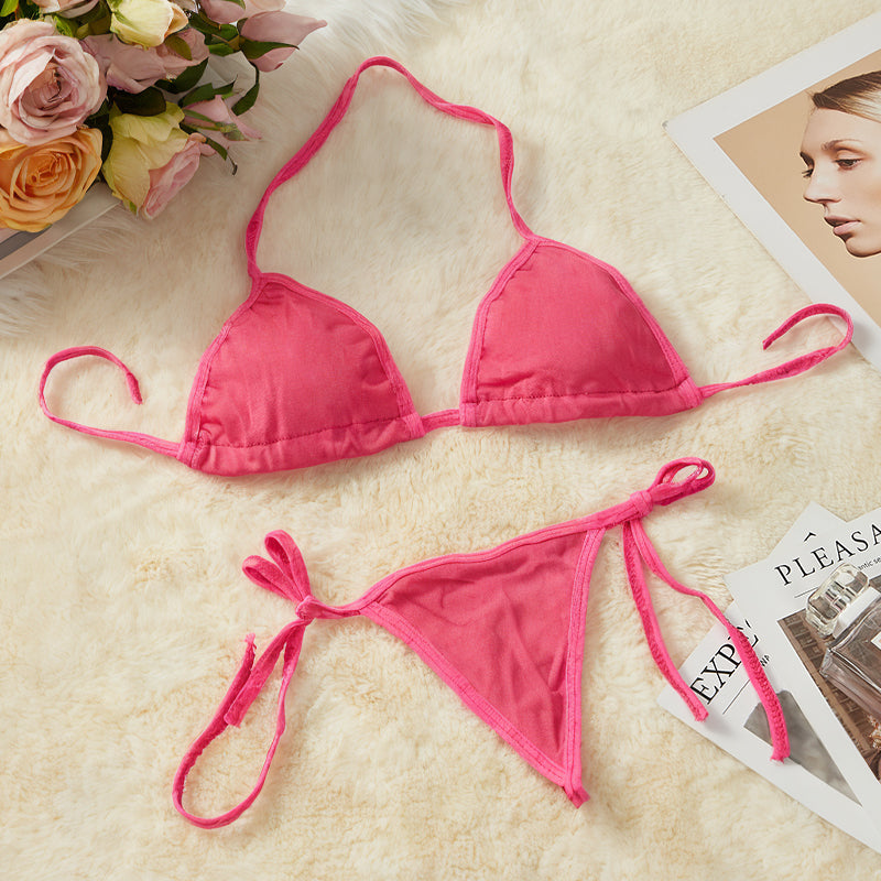 Acmejoy - Elastic Cotton Lingerie for Sex Doll Role Play 3 Colours Available Rose Lube & Essential