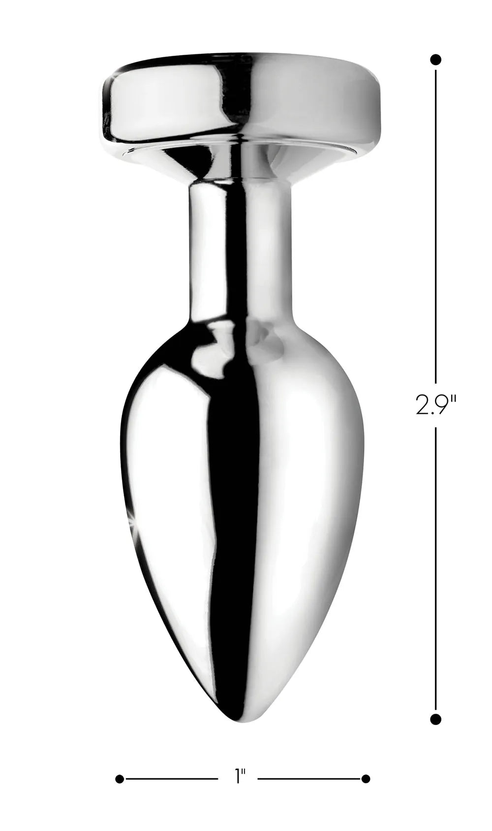 Light Up Small Anal Plug – 2.9 Inch Weighted Anal Plug with LED Lights