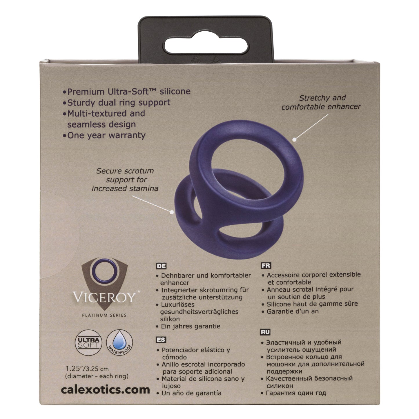 Viceroy Dual Silicone Cock Ring For Enhanced Stamina