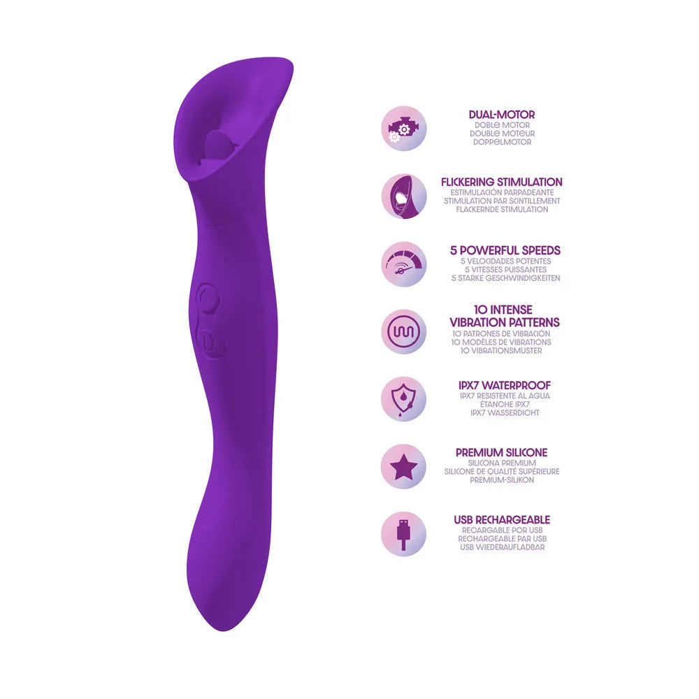 Petallux (Purple) – Dual-Ended Clitoral Stimulator
