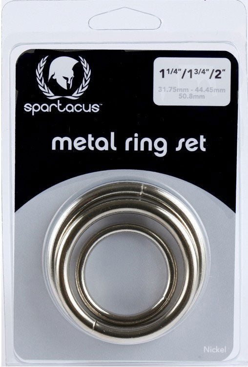 Metal C Ring Set – Slim Metal Cock and Ball Rings Set