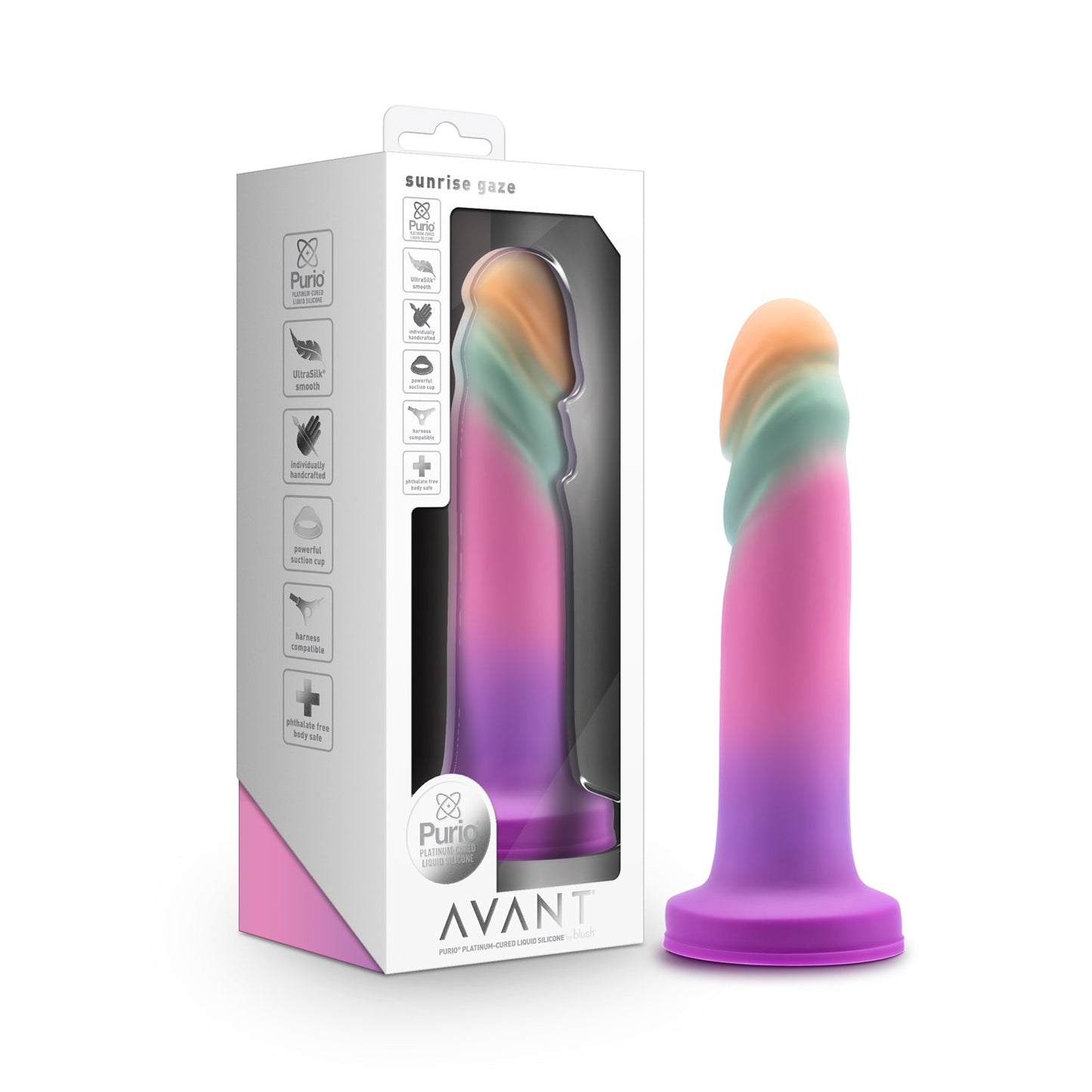 Avant Sunrise Gaze Sherbet 19 cm Harness Compatible Dildo
