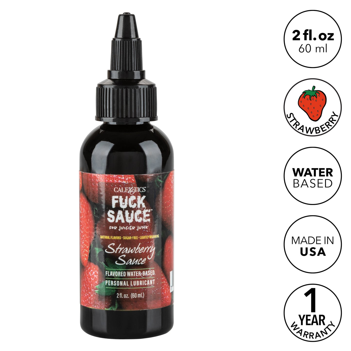 Fuck Sauce Flavored Water-Based Lubricant – 2 Fl. Oz. Strawberry | Watermelon