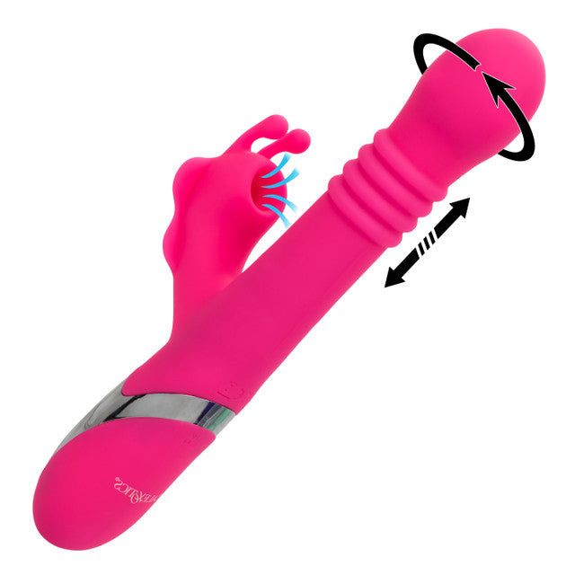 Enchanted Kissing Butterfly 5" Insertable Vibrator with Powerful Suction and Intimate Sensations