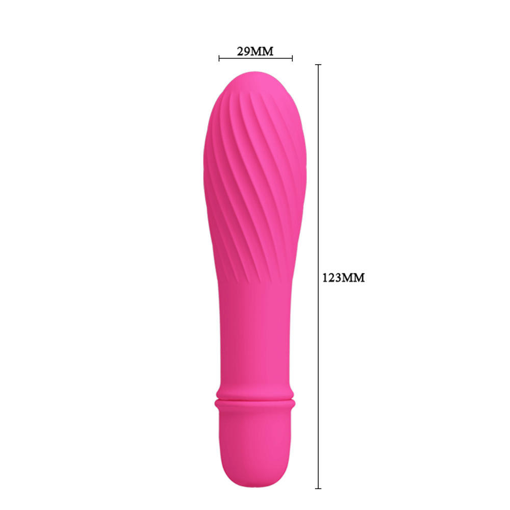 Solomon Mini Vibrator – Silicone Small Vibrator with Swirl Tip