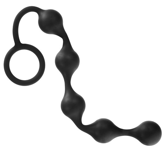 Onyx Silicone Anal Beads – Flexible Silicone Anal Beads with Retrieval Ring > Anal Range > Anal Beads