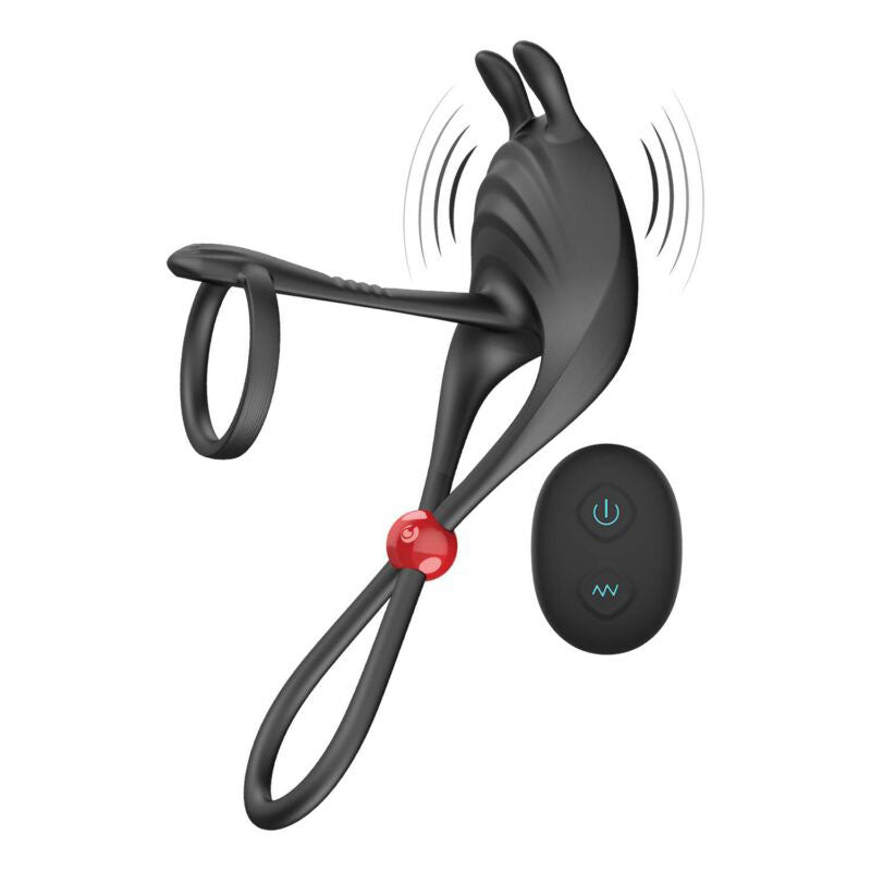 Nasstoys Cockpower (Black) – Remote-Controlled Cock Ring and Ball Cinch