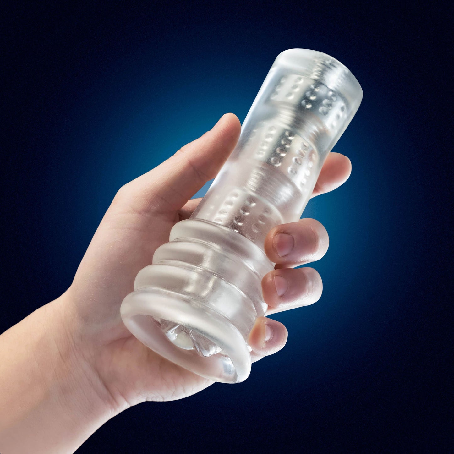 Rize Luz Clear Glow in the Dark Self-Lubricating Stroker