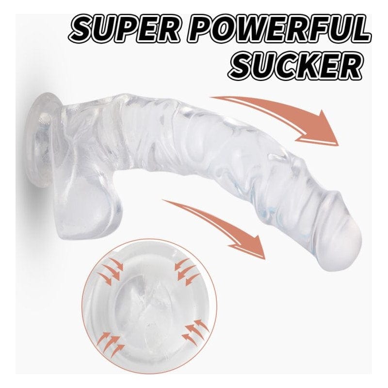 Kennard Dong w Balls Clear L 25cm Long with Suction Base