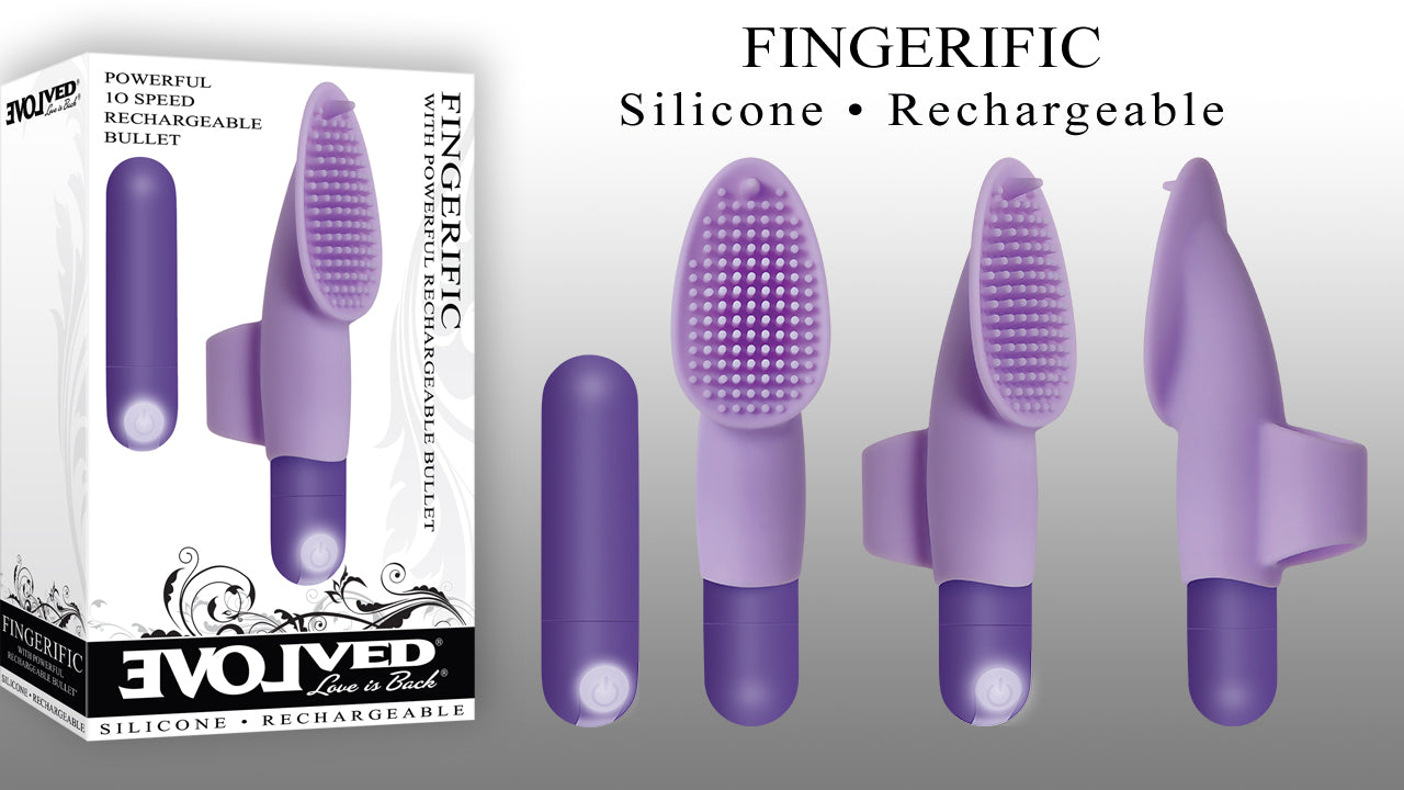 Evolved Fingerrific Finger Vibrator for Waterproof Clitoral Stimulation