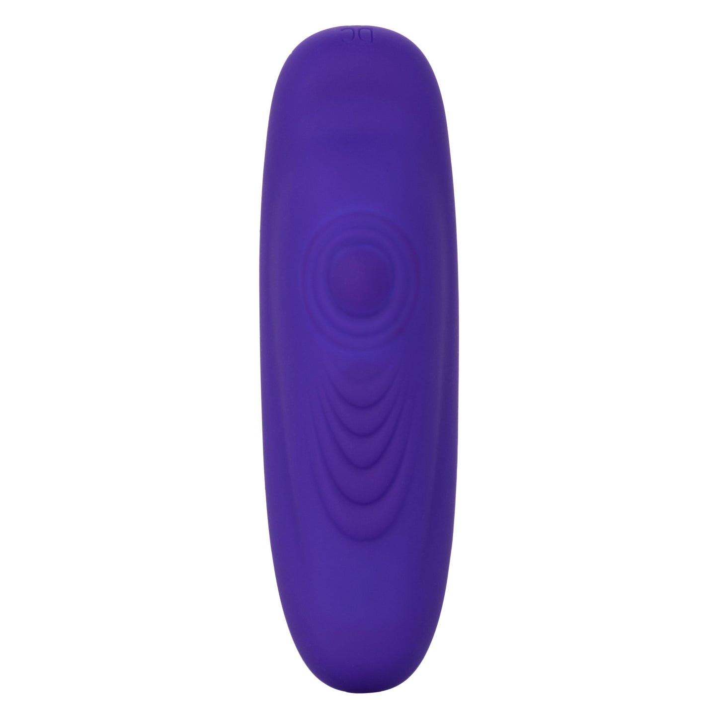 Lock-N-Play Remote Pulsating Panty Teaser Wireless Silicone Vibrator with Mini Remote Control in Purple