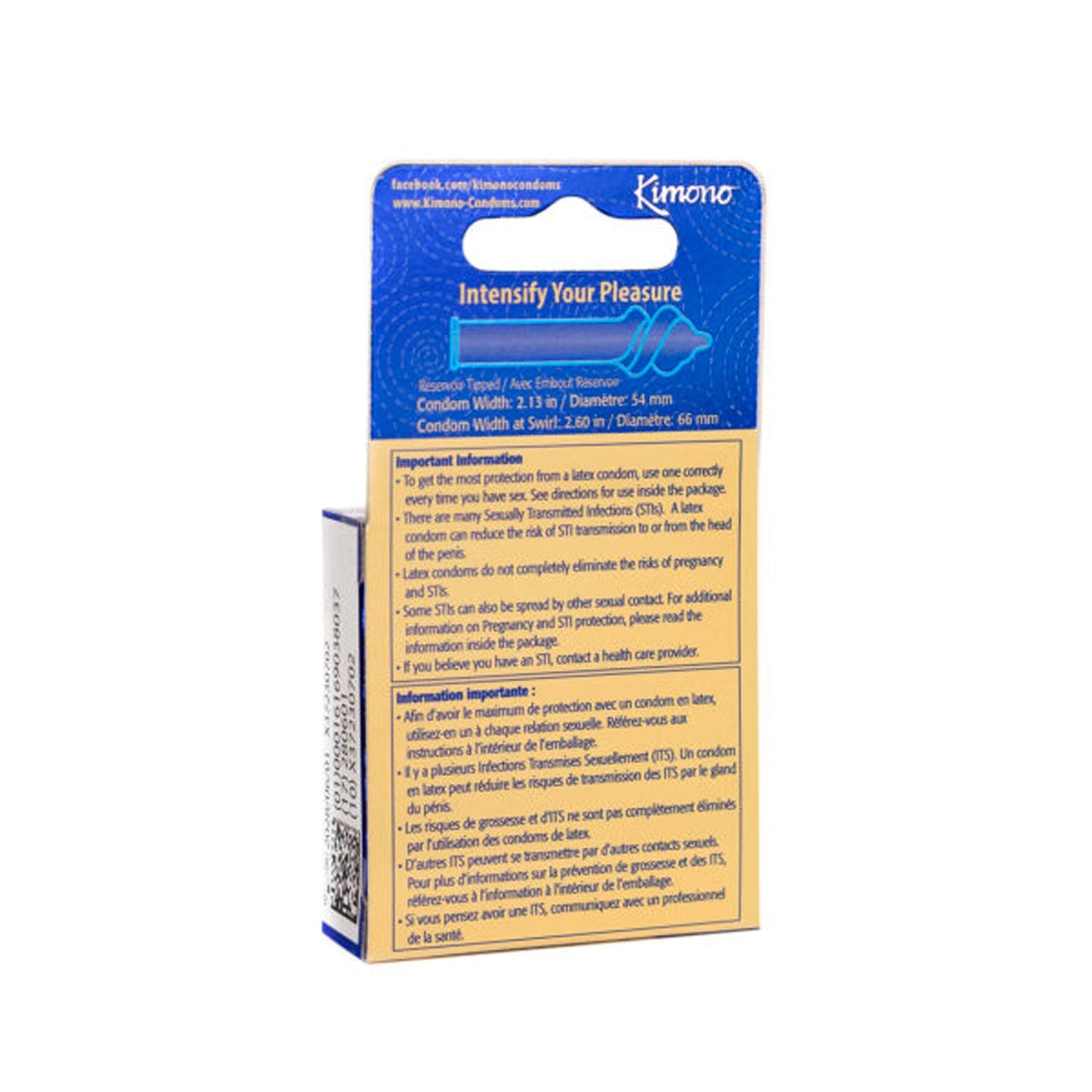 Kimono Swirl 3 Pack Condoms with Double Helix Stimulating Design