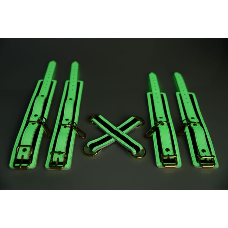 Kink In The Dark Glowing Hog Tie Set Fluorescent Green