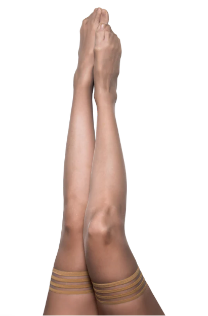 Kixies Jenny Size A Champagne Thigh-High Tights