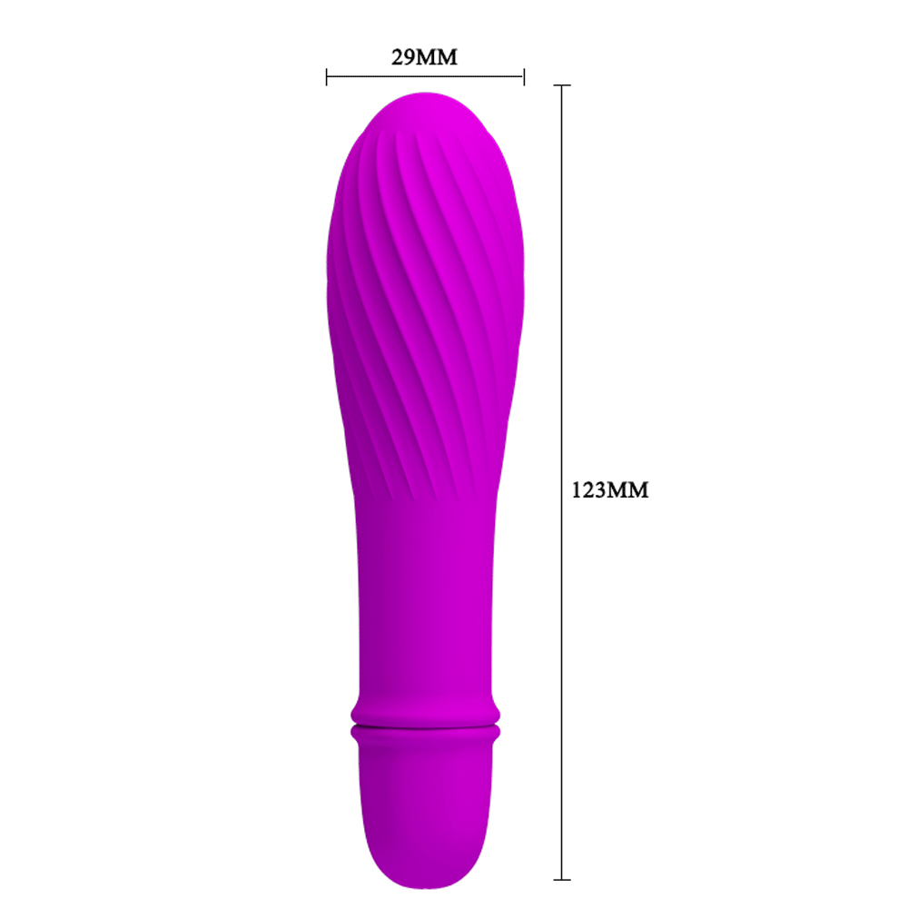 Solomon Mini Vibrator – Silicone Small Vibrator with Swirl Tip