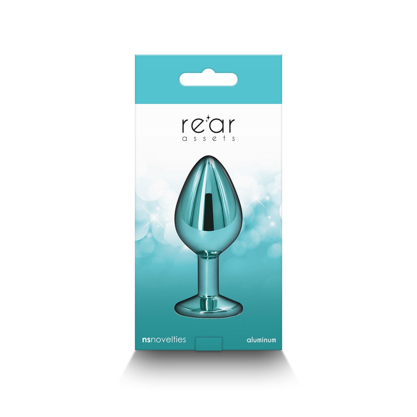 Rear Assets Medium (Teal) 8.2 cm Metal Butt Plug