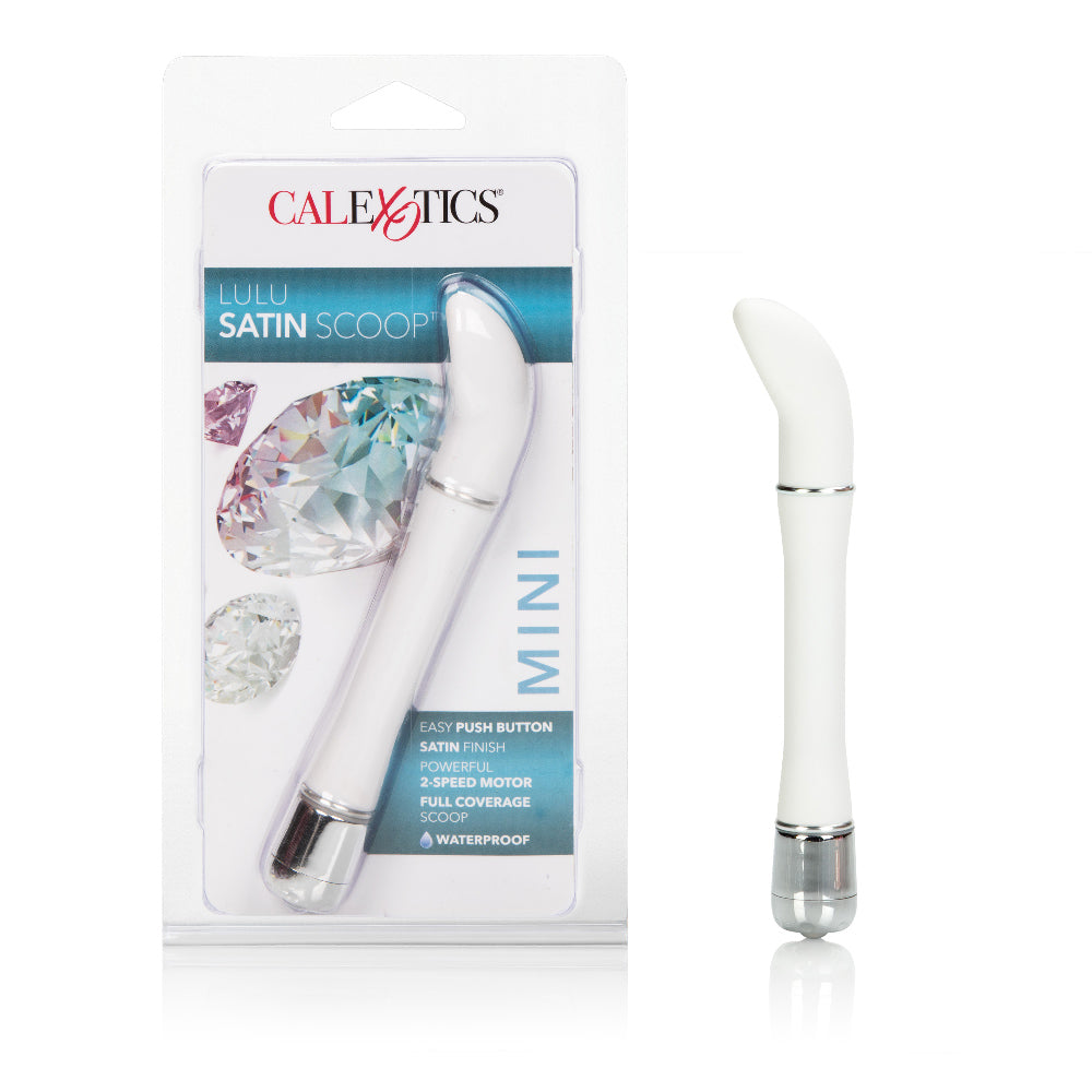 Lulu Satin Scoop White Personal Massager Vibrator