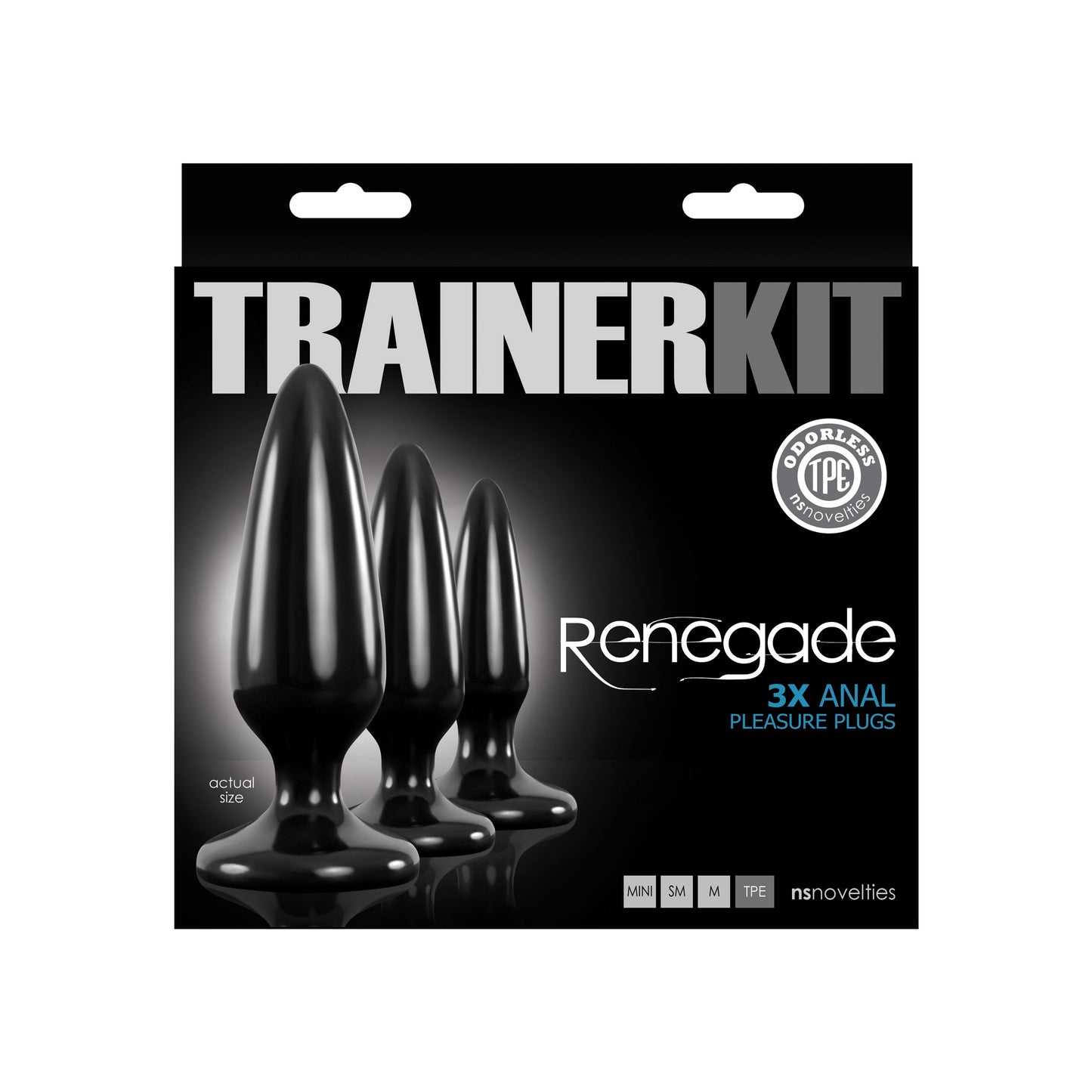 Renegade Pleasure Plug Trainer Kit – 3pc Tapered Butt Plug Set