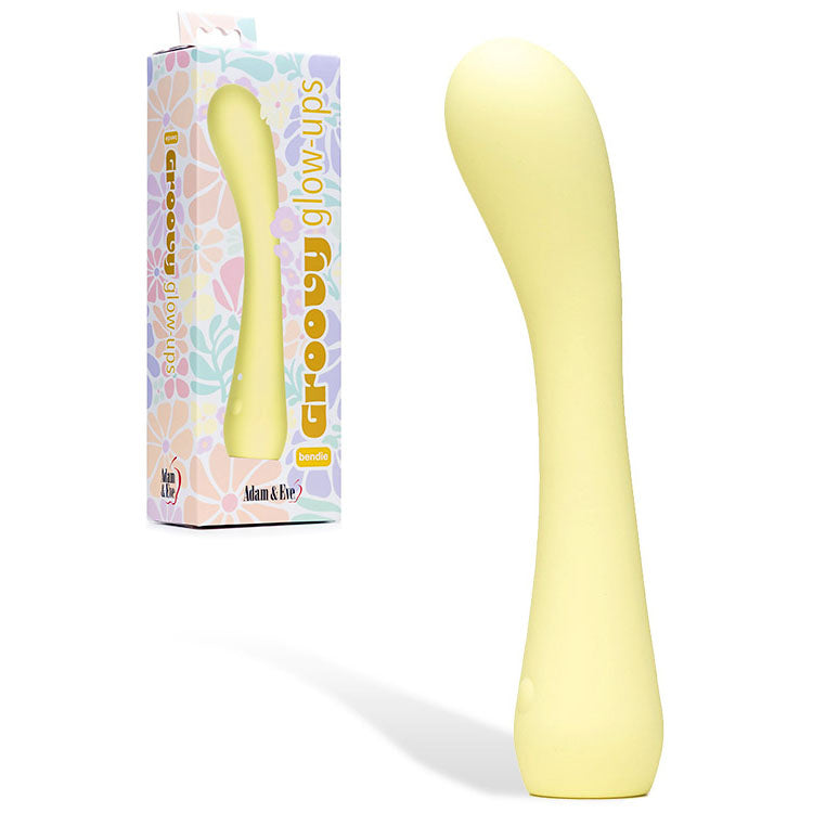 Adam & Eve Groovy Glow-Ups Bendie – USB Rechargeable 18cm G-Spot Vibrator