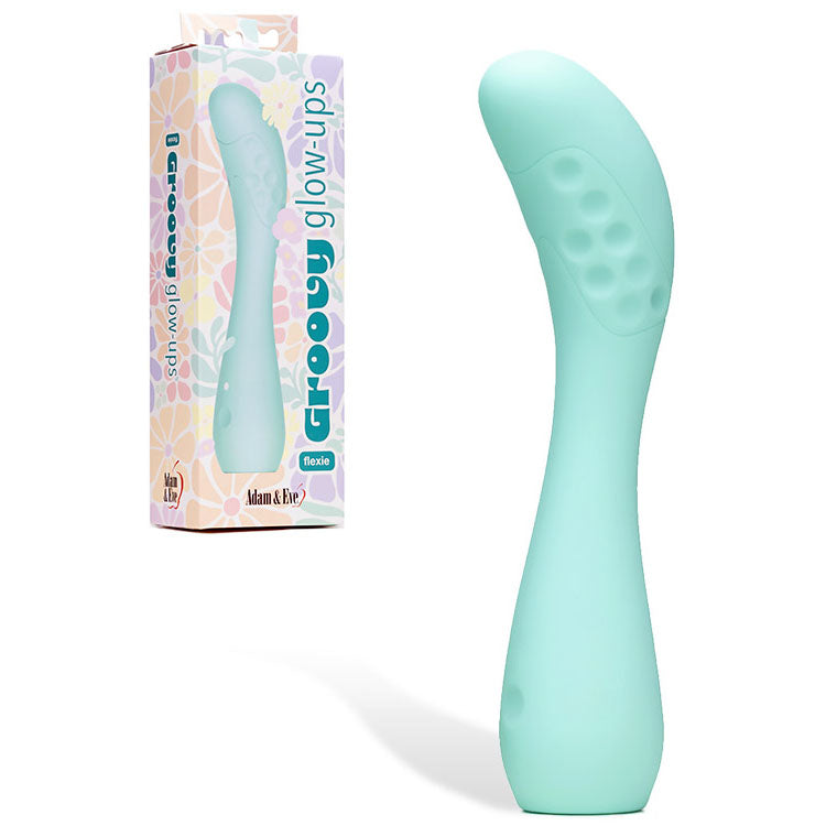 Adam & Eve Groovy Glow-Ups Flexie – USB Rechargeable 19 cm G-Spot Vibrator