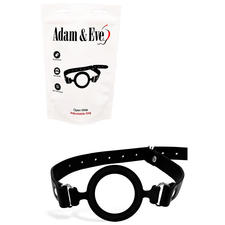 Adam & Eve Open Wide – Adjustable Mouth Restraint Bondage Accessory