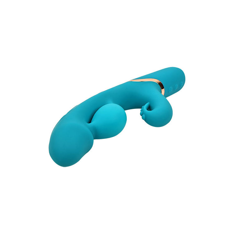 Adam & Eve Sirens Embrace (Teal) – USB Rechargeable Inflatable Rabbit Vibrator