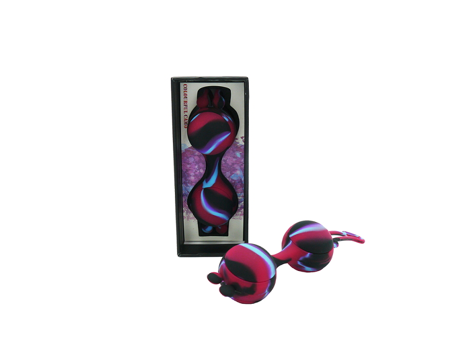 Colourful Camo Lana Kegel Ball Blue Silicone Ergonomic Pelvic Floor Trainer
