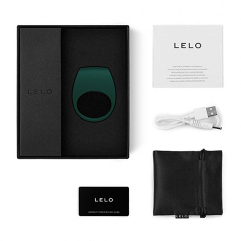 Lelo Tor 2 – Waterproof Rechargeable Couples Ring - Deep Green