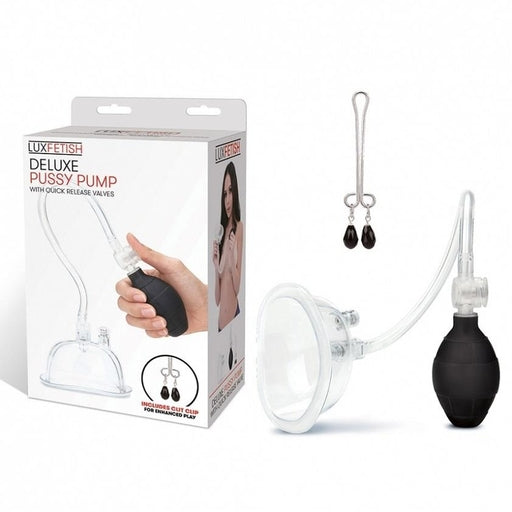Deluxe Lux Fetish Pussy Pump with Clit Clamp