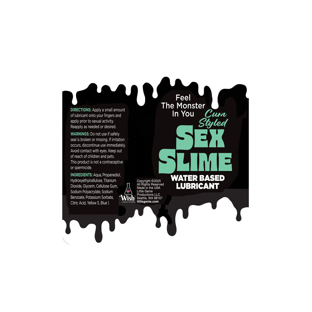 Sex Slime Cum Style Creature Lube 120ml Water Based Lubricant