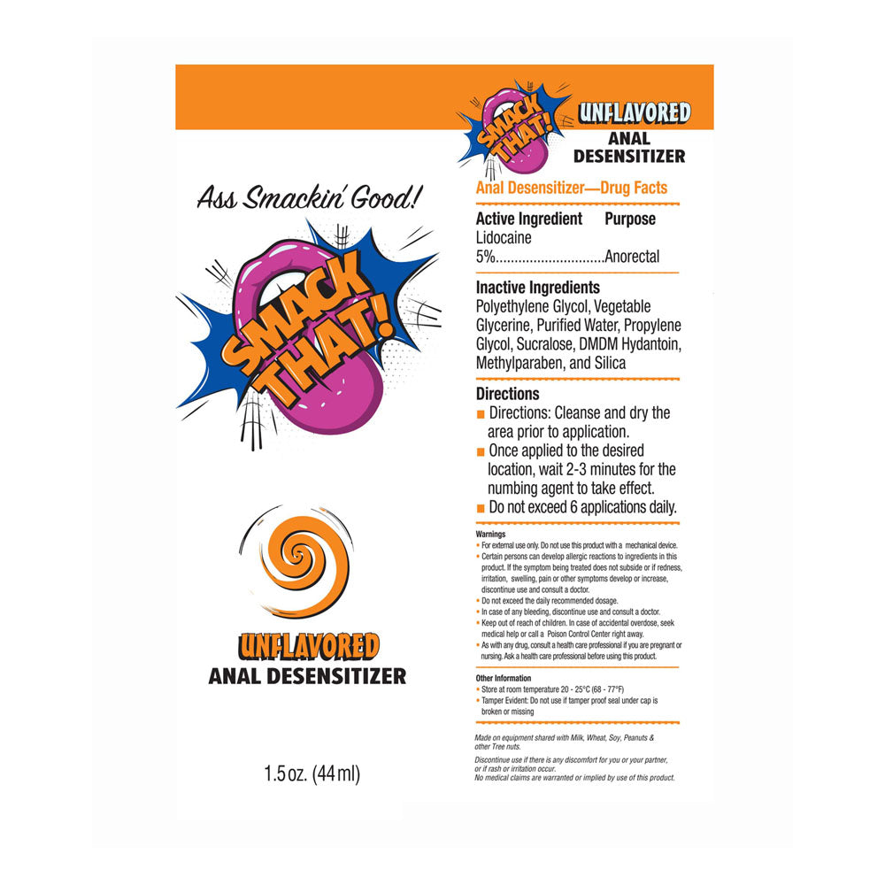 Smack That Anal Desensitiser Unflavoured 44ml Tube