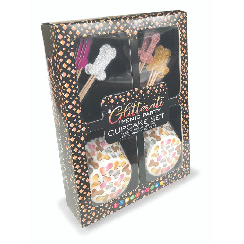 Glitterati Penis Party Cupcake Set of 24
