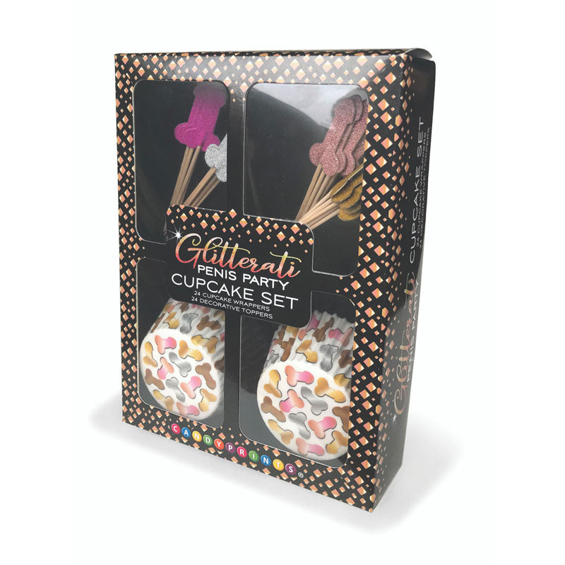 Glitterati Penis Party Cupcake Set of 24