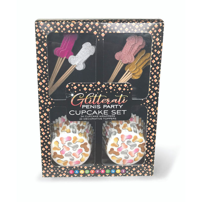 Glitterati Penis Party Cupcake Set of 24