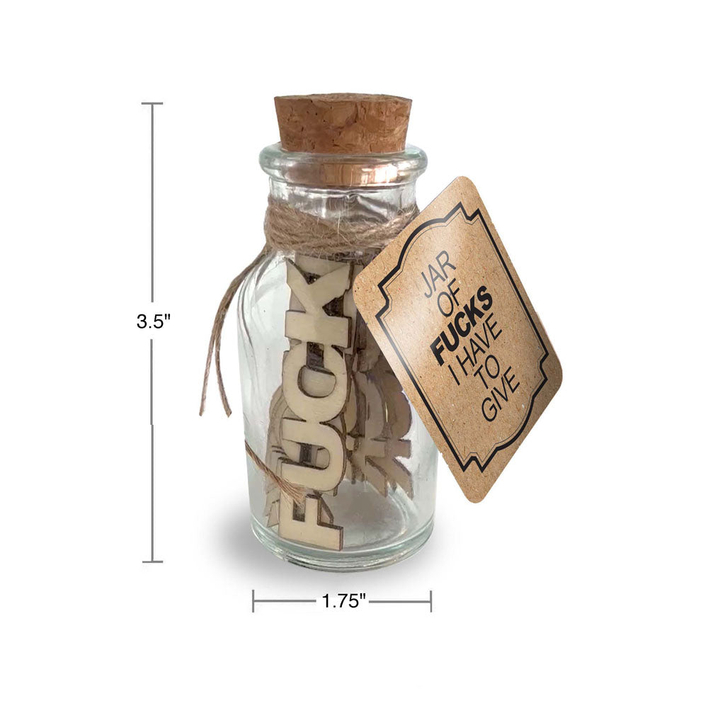 Jar of Fucks I Have to Give – 15 Pack Novelty Gift Jar
