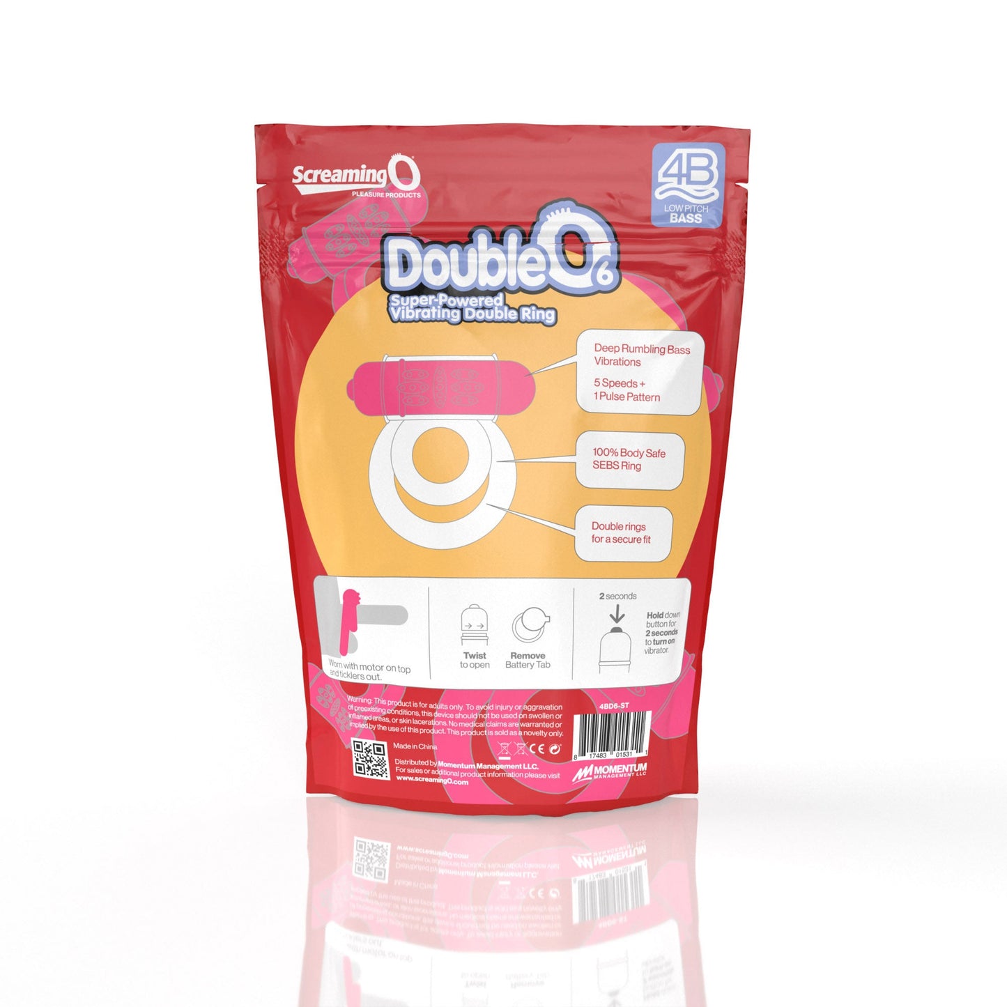 Double O 6 4B Low Pitch Bass (Strawberry)