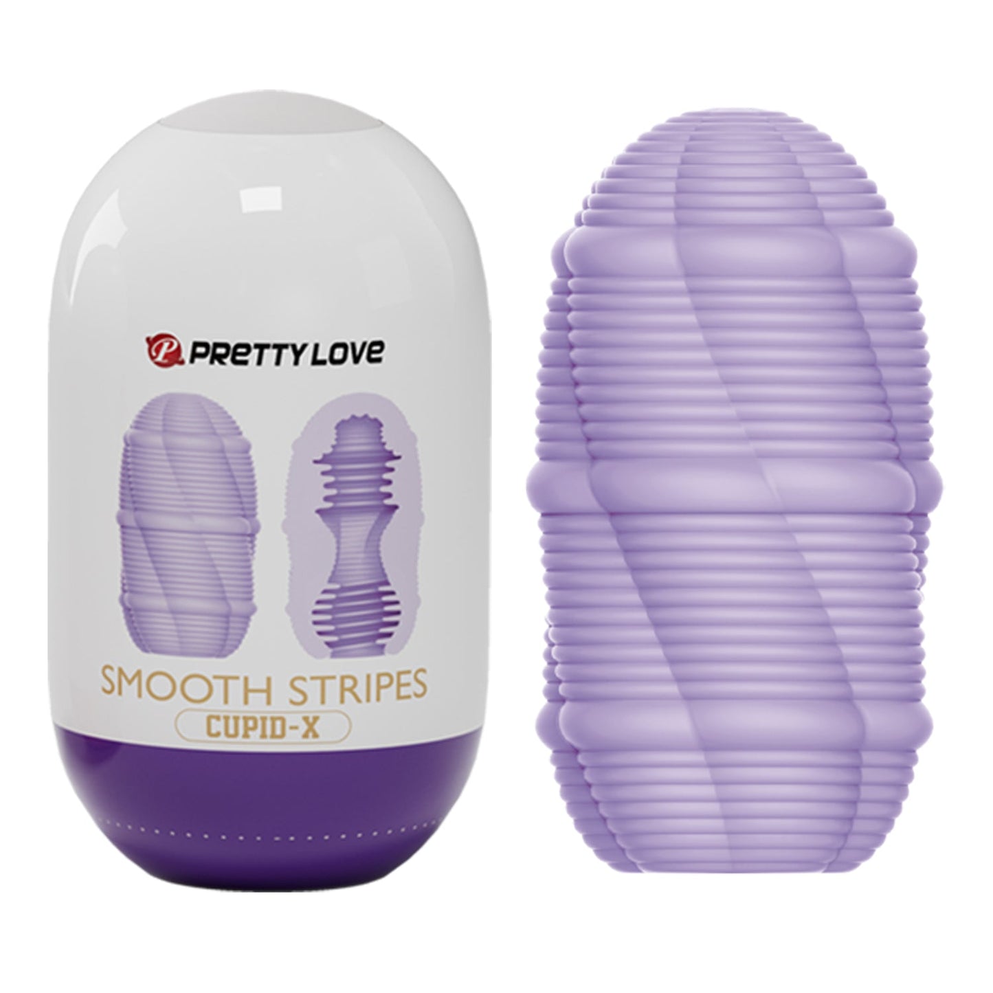 Pretty Love Cupid X Smooth Stripes – Textured Masturbator