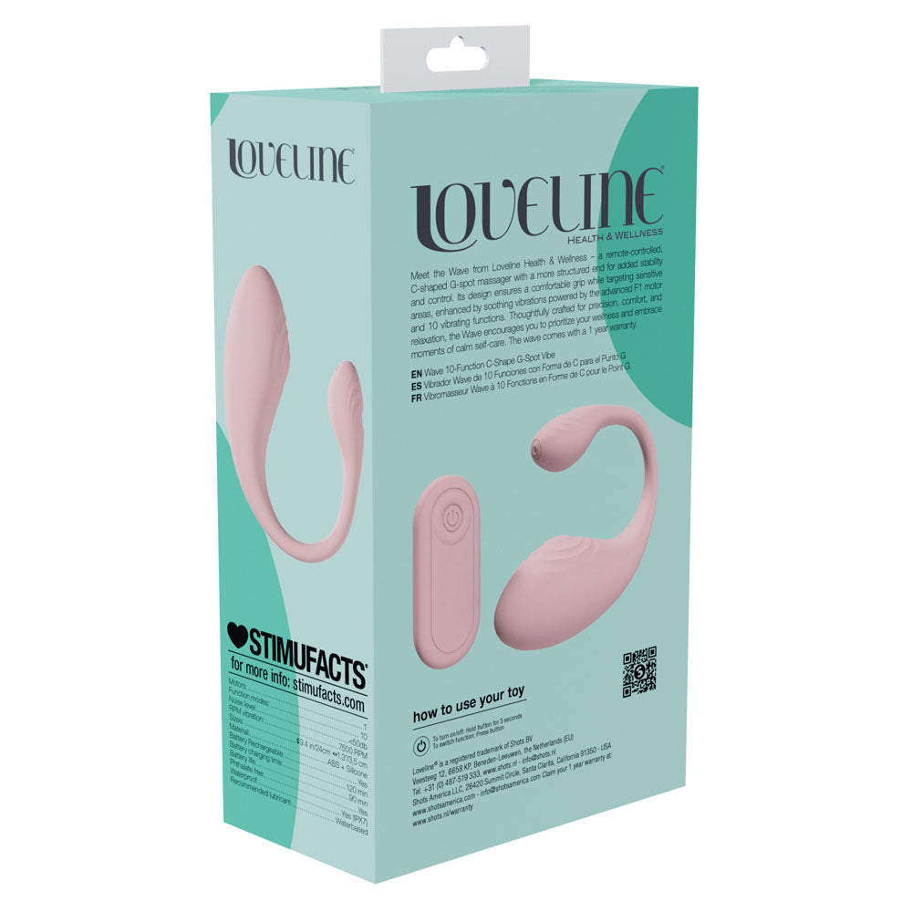 Lovelife Wave C Shaped Vibrator with Remote Control