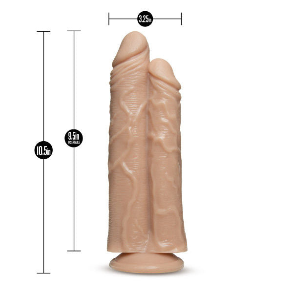 Dr. Skin Double Trouble (Vanilla) – Realistic 9.5" Double Shaft Dildo