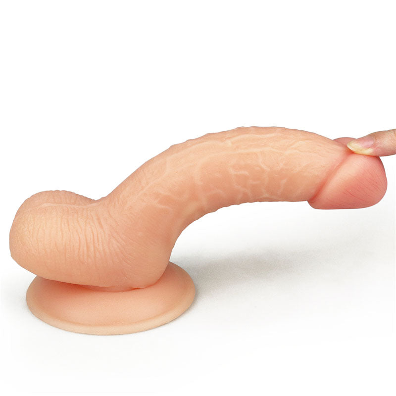 Lovetoy The Ultra Soft Dude – 7 Inch Realistic Dildo with Suction Cup