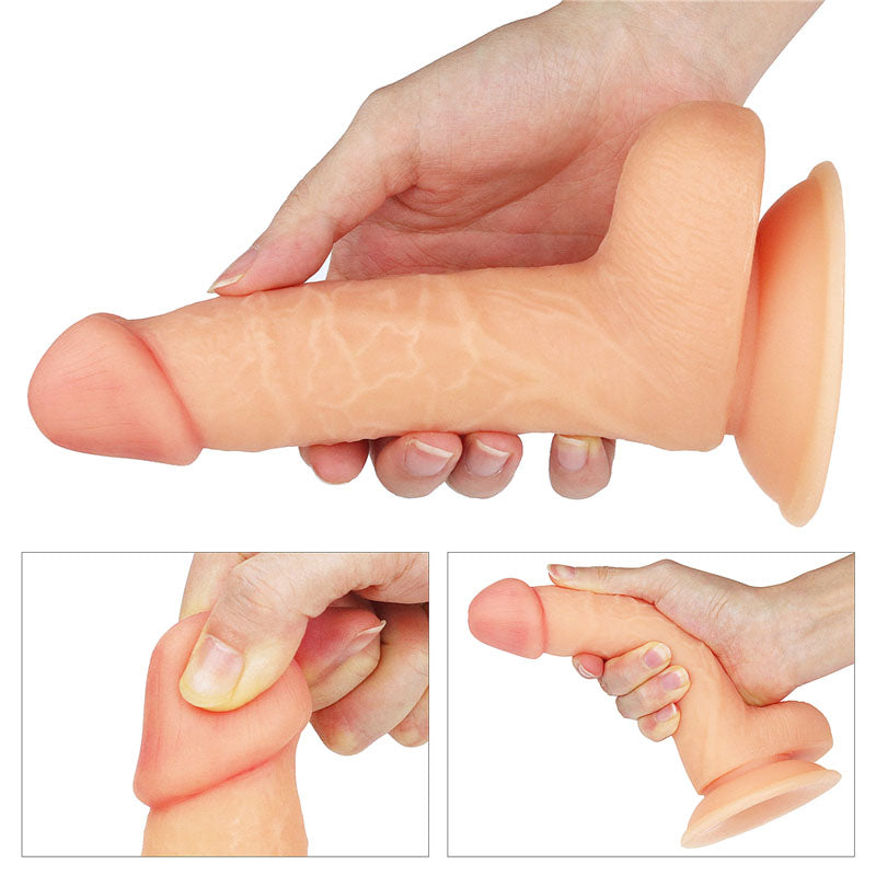 Lovetoy The Ultra Soft Dude – 7 Inch Realistic Dildo with Suction Cup